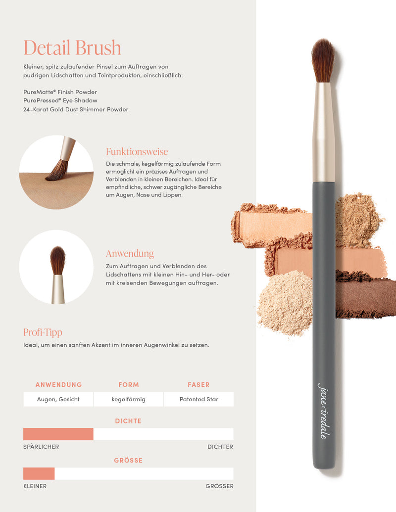 jane iredale - Detail Brush - Mehrzweckpinsel - jane iredale Mineral Make-up - ZEITWUNDER Onlineshop - Kosmetik online kaufen