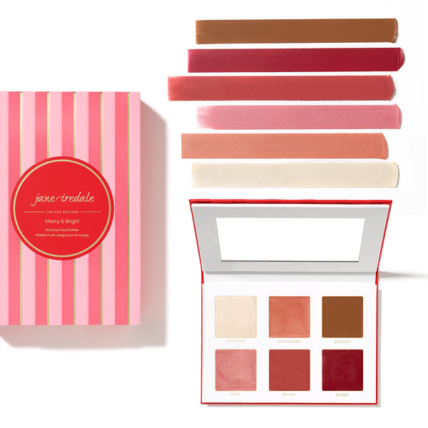 jane iredale - Merry & Bright Multiuse Face Palette - Limited Edition - Make-up Kit - jane iredale Mineral Make-up - ZEITWUNDER Onlineshop - Kosmetik online kaufen