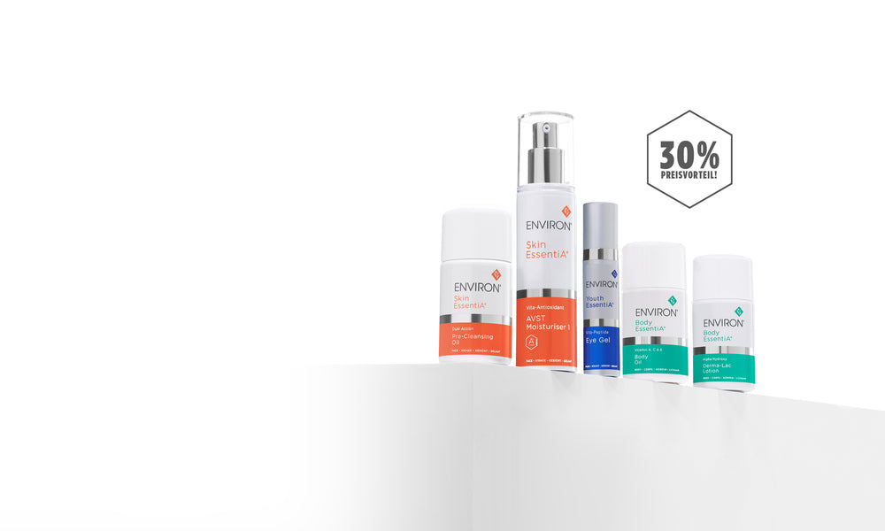 ZEITWUNDER Onlineshop - Limitiertes ENVIRON Daily Essentials Kit mit 30% Preisvorteil.